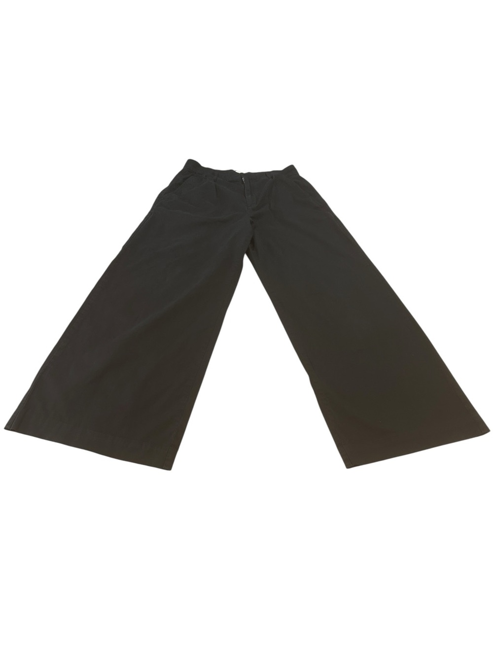 Everlane Womens 6 Organic Cotton Wide Leg Pants Black Minimalist baggy - Picture 3 of 14